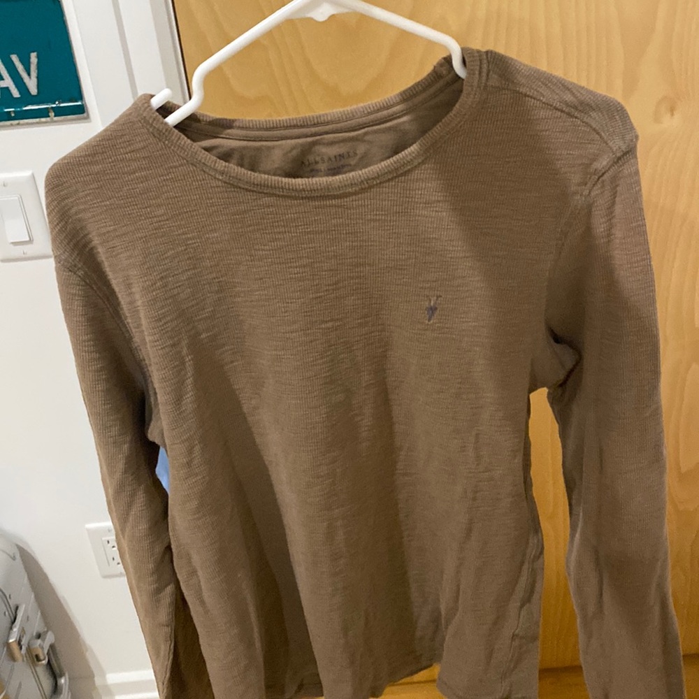 AllSaints long-sleeve thick t-shirt